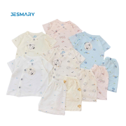 Quần áo sơ sinh vải thun co dãn thấm hút mồ hôi tốt